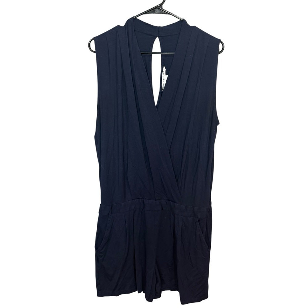 Trina Turk Navy Giselle romper in navy blue size‎ large